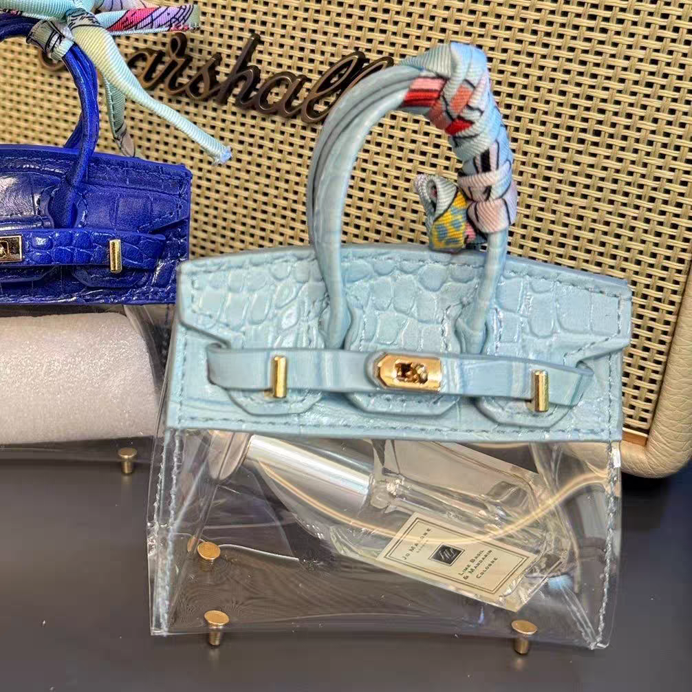 Baby Blue Mini Birkin Bag Charm