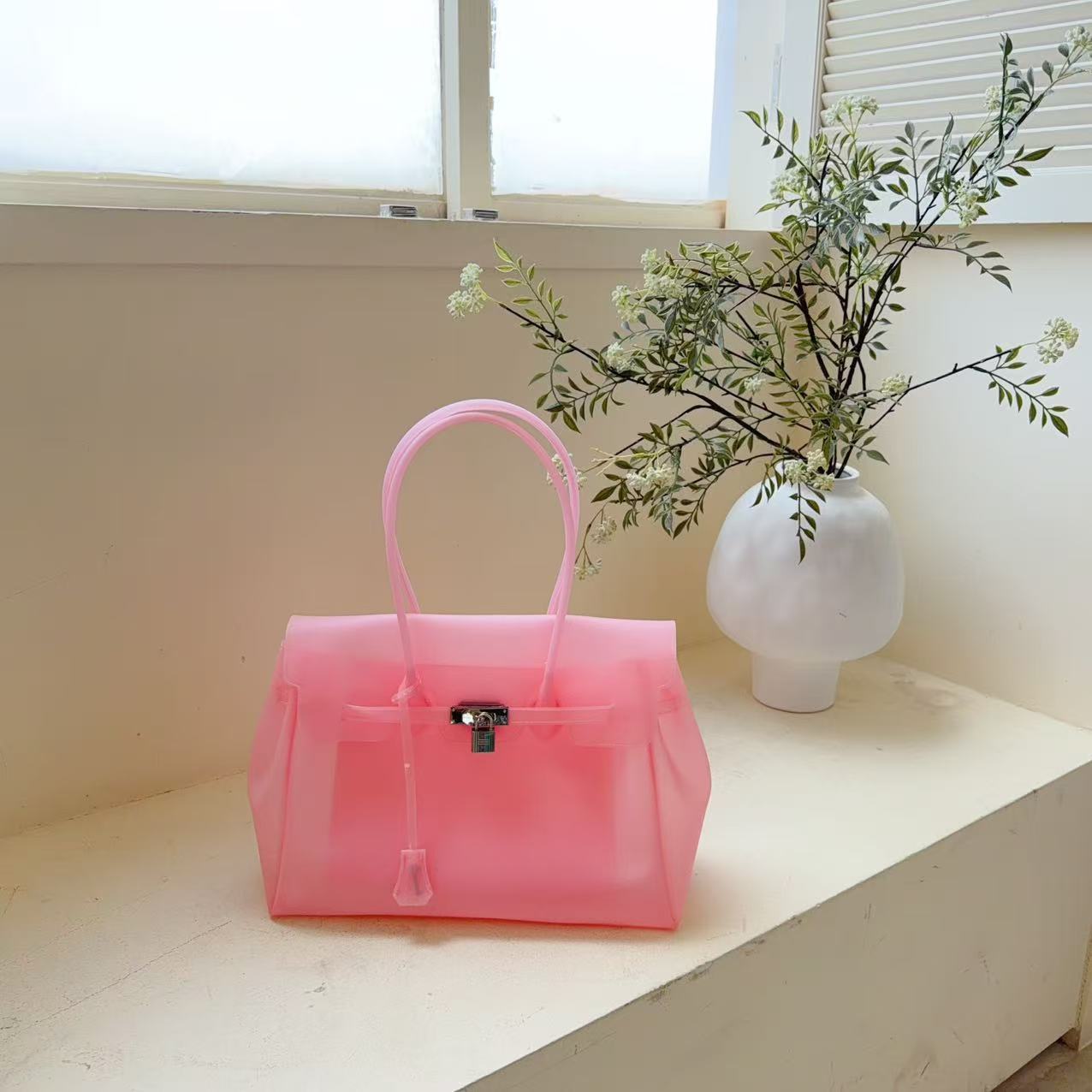 Jelly Firkin Bag 35cm – TPU Edition Pink