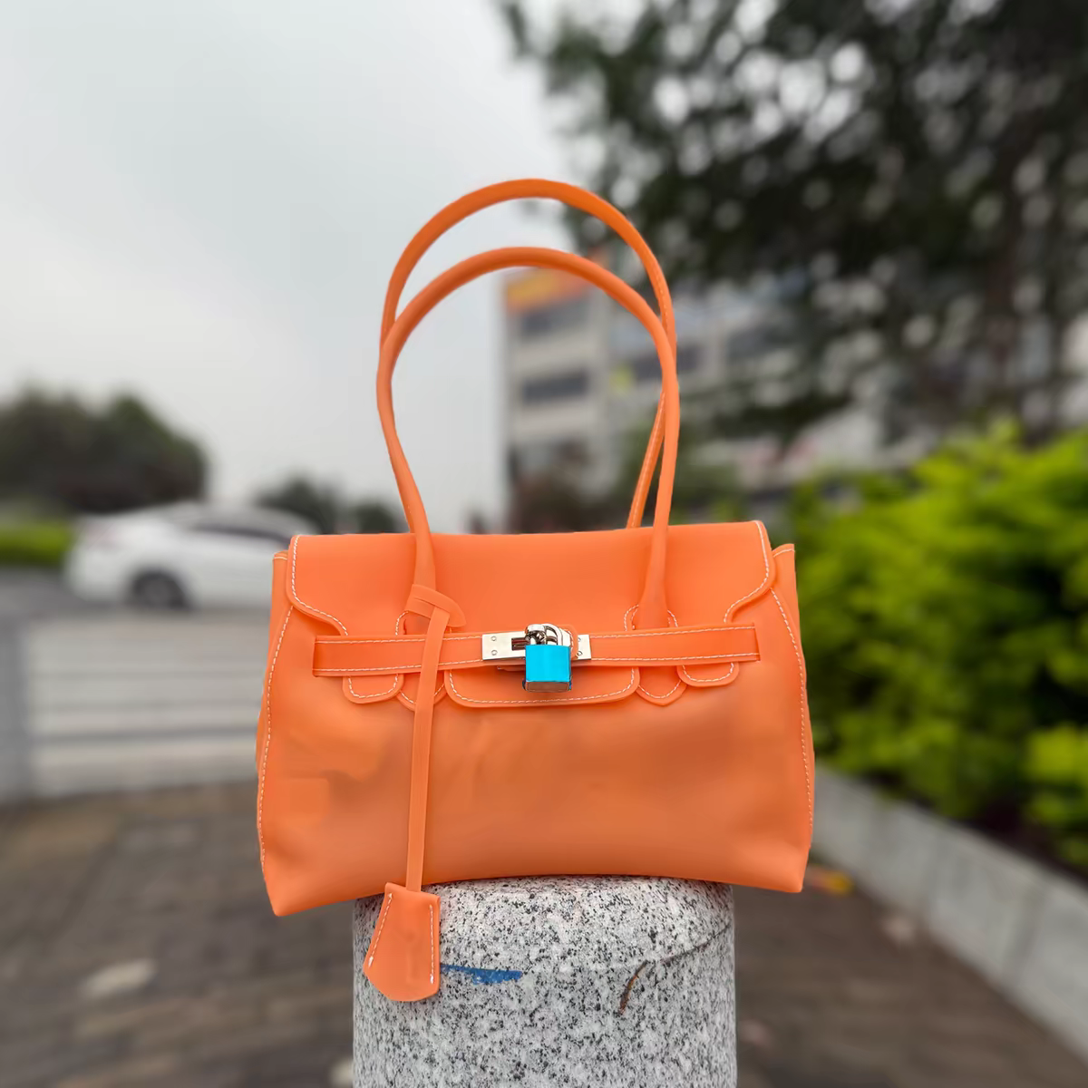Jelly Firkin Mini Tote Bag – Orange