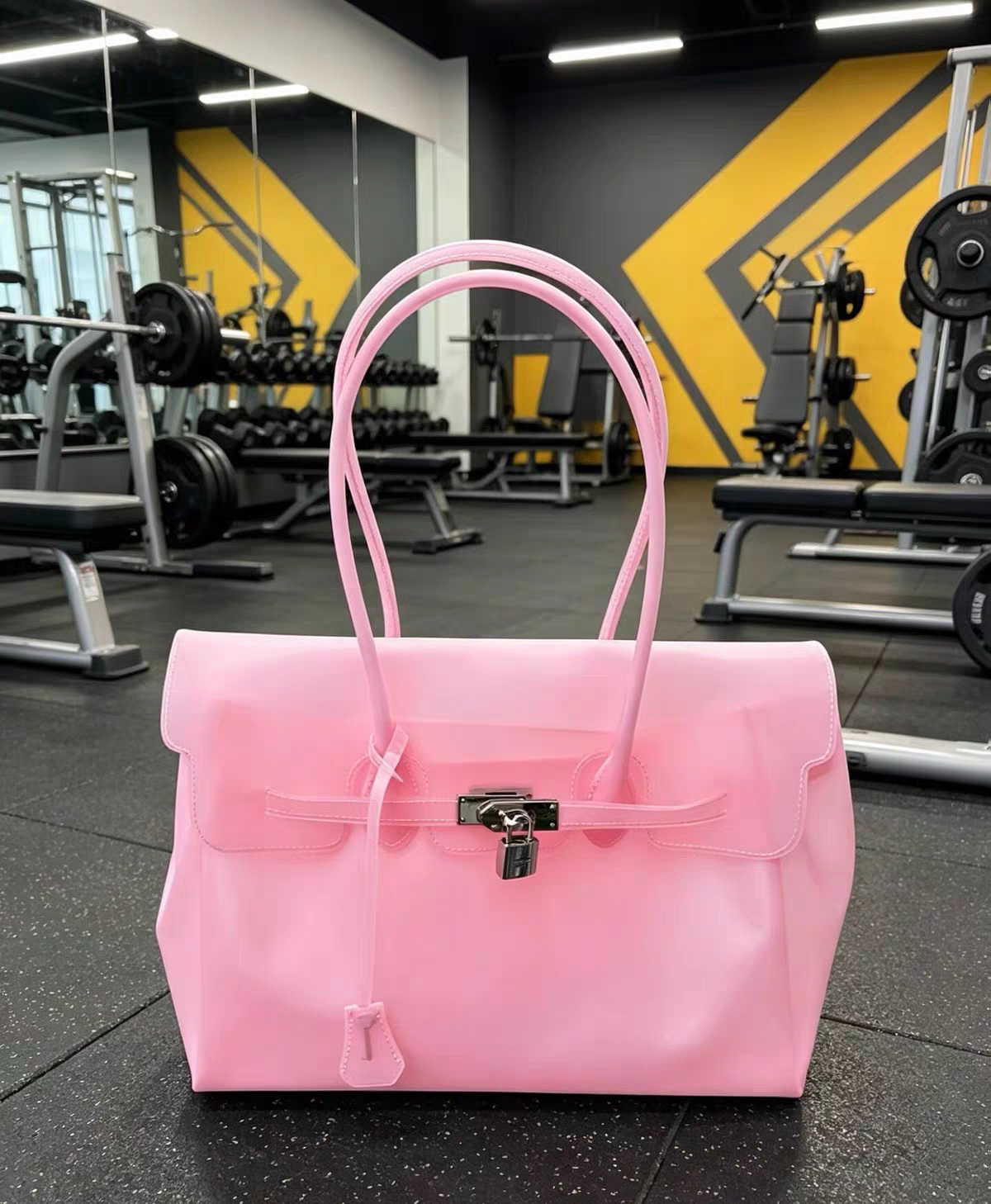 Jelly Firkin Bag 35cm – TPU Edition Pink
