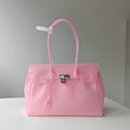 Jelly Firkin 35cm – Bubblegum Pink Semi-Transparent Tote TPU