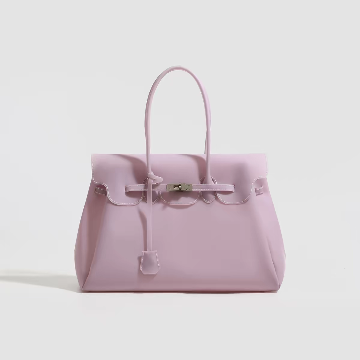 Premium Jelly Firkin Handbag – Taro Purple 40cm