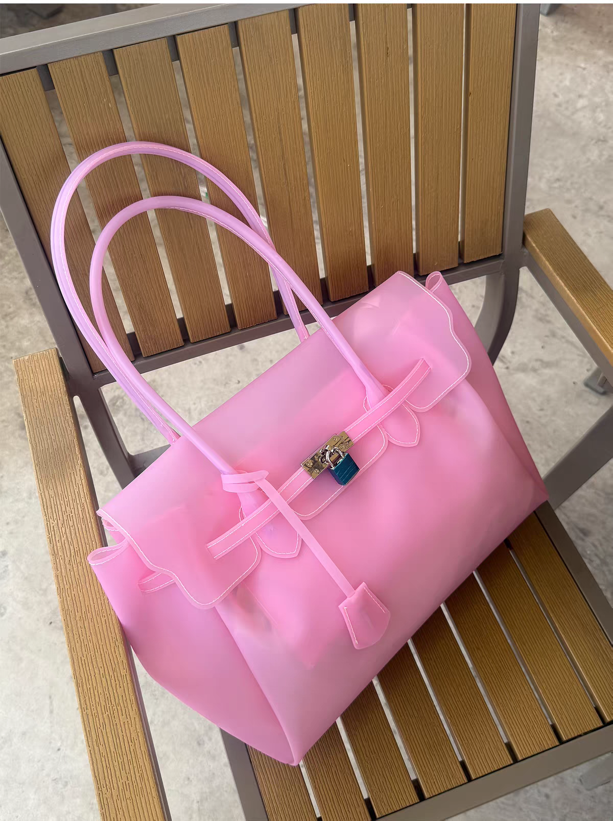 Jelly Firkin Bag 35cm – TPU Edition Pink