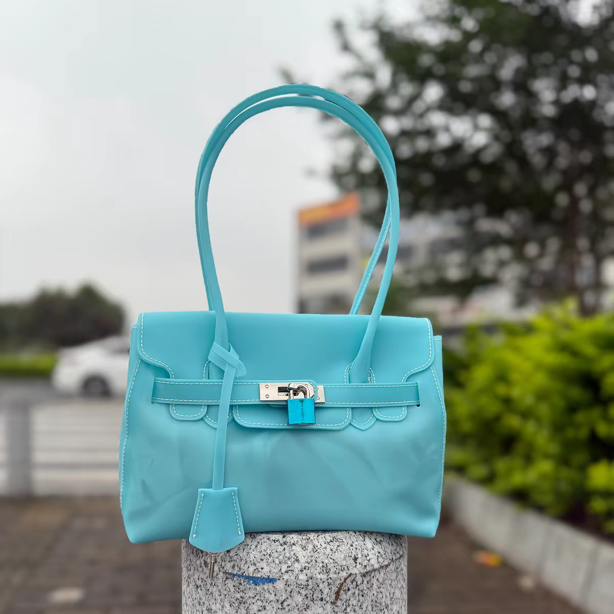 Jelly Firkin Mini Tote Bag – Sea Blue