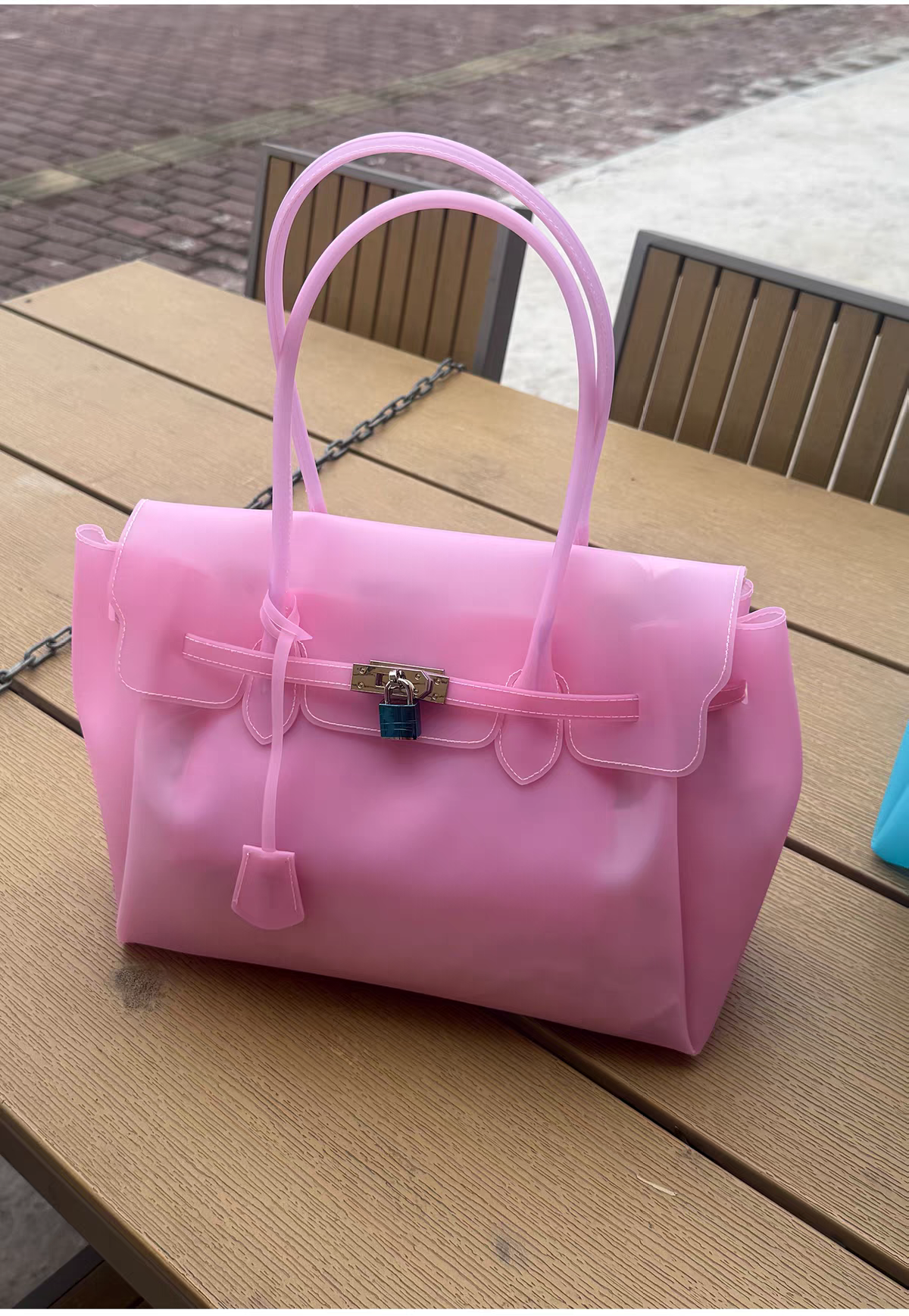 Jelly Firkin Bag 35cm – TPU Edition Pink