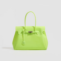 Premium Jelly Firkin Handbag – Lime Green 40 cm