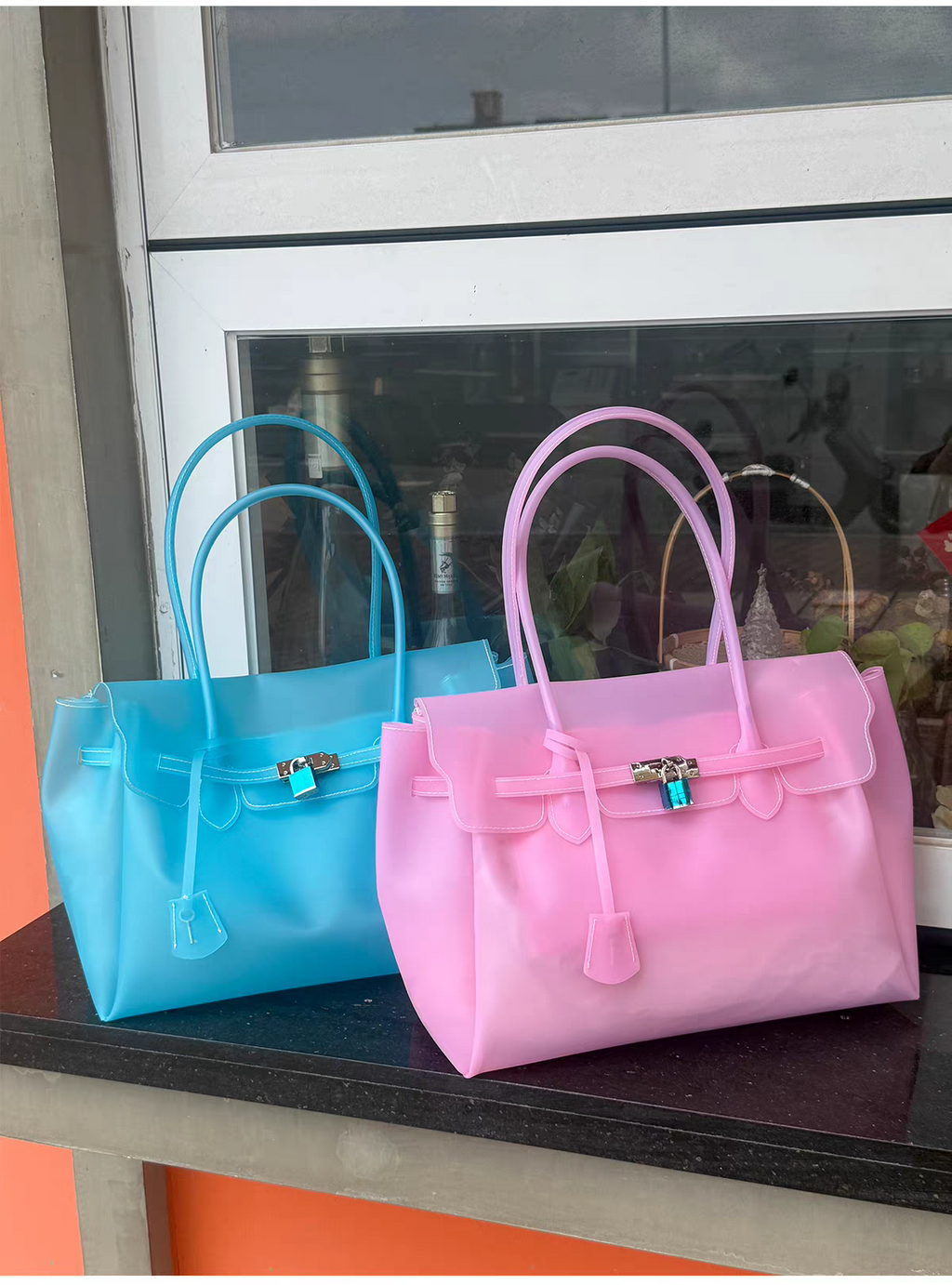 Jelly Firkin Bag 35cm – TPU Edition Pink