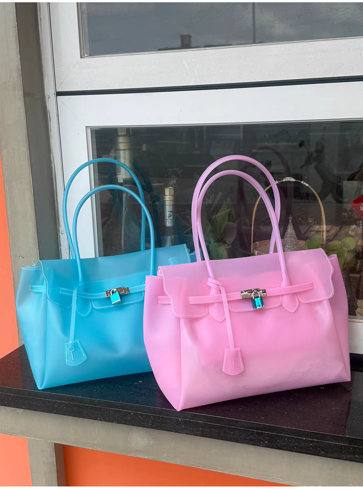 Jelly Firkin Bag 35cm – Sea Blue TPU Edition